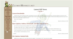 Desktop Screenshot of clumsymonkey.net