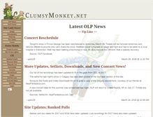 Tablet Screenshot of clumsymonkey.net