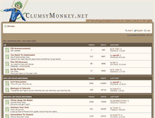Tablet Screenshot of forum.clumsymonkey.net